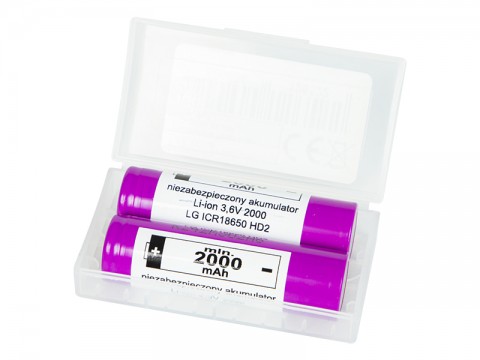 Akumuliatorius 18650 3.6V 2000mAh 25A Li-ion LG 